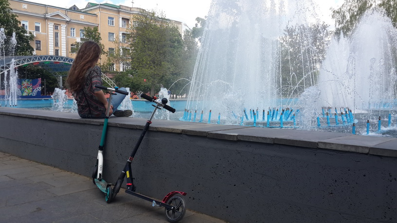 Прогулка на самокате по Могилеву
