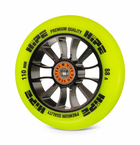 Колесо HIPE H01 110мм black/yellow 