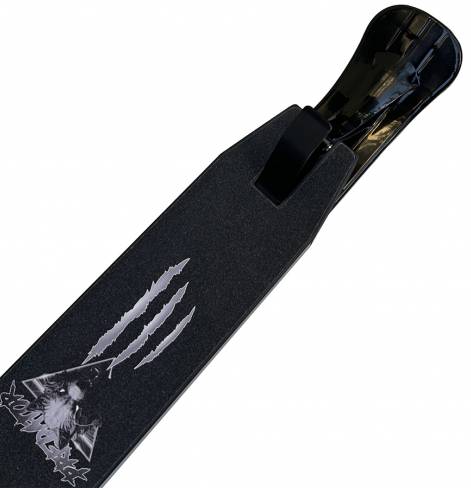 Трюковый самокат Z53 Predator 2 Wolf black с лыжами 