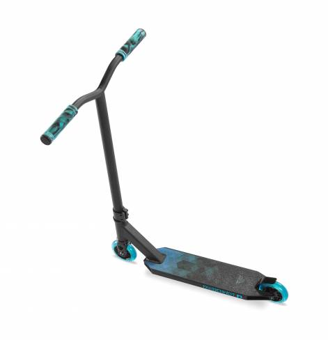 Трюковый самокат Fahrenheit F1 черно-голубой 
