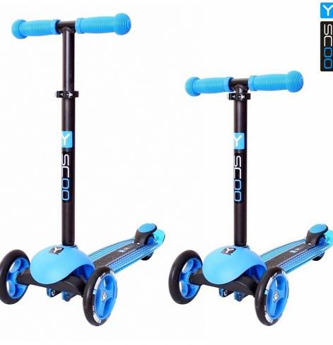 Трехколесный самокат Y-SCOO RT TRIO DIAMOND 120 blue 