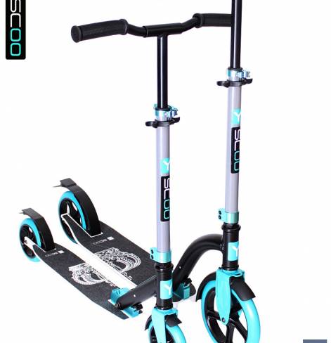 Самокат Y-SCOO SLICKER Family design 230 Crown aqua  
