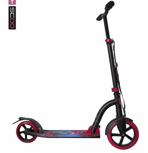 Самокат Y-SCOO MONSTER 230 с амортизатором blue/pink  