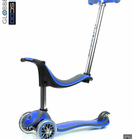 Y-SCOO Globber My free Seat 4 in 1 Titanium 