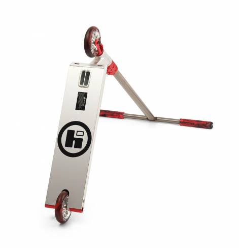 Трюковый самокат HIPE H6 raw/red 2021 