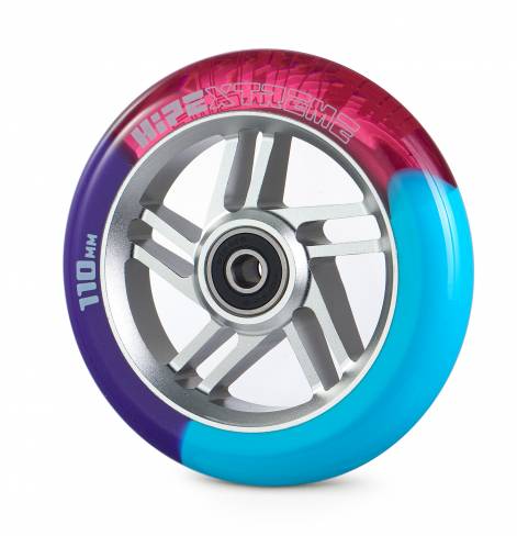 Колесо HIPExtreme H5 110 мм серебристый-розовый-голубой-фиолетовый  