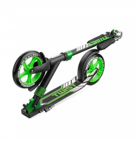 Самокат Weelz Twist черно-зеленый 
