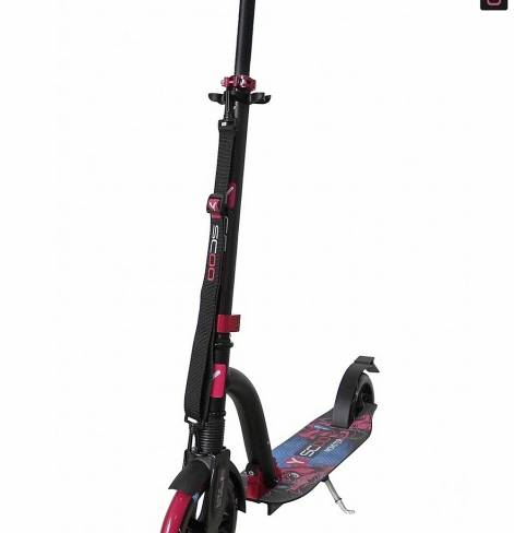 Самокат Y-SCOO MONSTER 230 с амортизатором blue/pink  