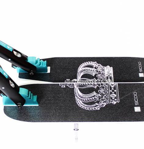 Самокат Y-SCOO SLICKER Family design 230 Crown aqua  