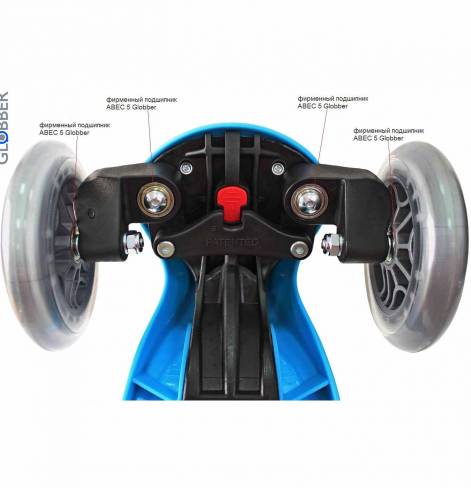 GLOBBER EVO 5 in 1 с 3 светящимися колесами Sky Blue 