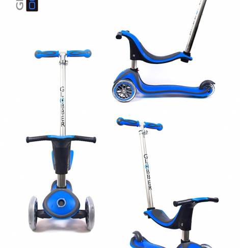 Y-SCOO Globber My free Seat 4 in 1 Titanium 