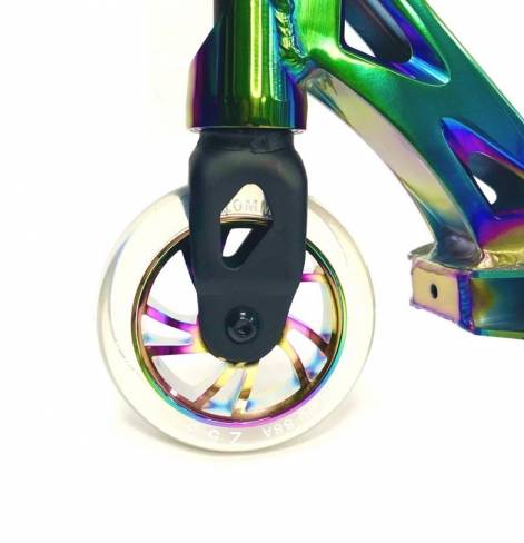 Трюковый самокат Z53 Predator Kast transparent-neo chrome 