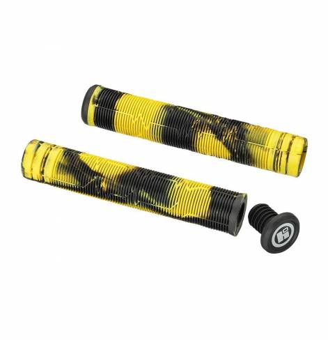 Грипсы HIPE H05 Duo черный/желтый, 170 мм с барендами в комплекте