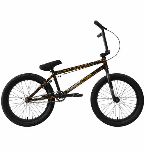 Велосипед BMX TT Grasshopper 2024 черно-оранжевый 
