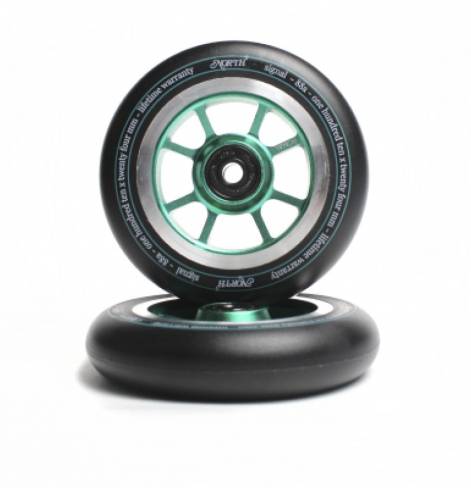 Колеса North SIGNAL 110 мм Black/Emerald 