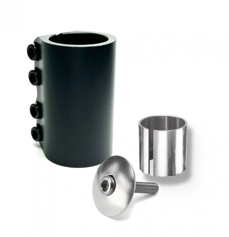  Хомут Fahrenheit 4 болта, SCS 31.8/34.9, черный 