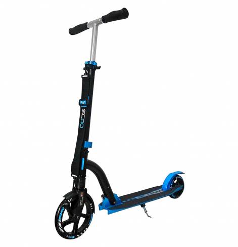 Самокат Y-SCOO SLICKER Deluxe 205 blue с амортизатором  