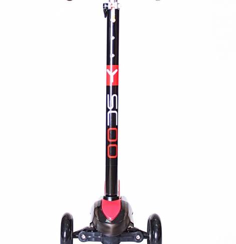 Самокат Y-SCOO MAXI Laser Show black/red  