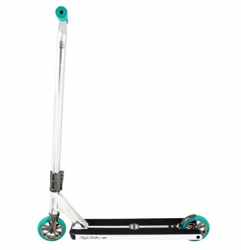 Трюковый самокат Ride 858 High Roller Dark Chrome Light Blue 