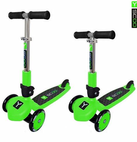 Трехколесный самокат Y-SCOO TRIO 120 NEON green 