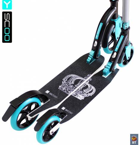 Самокат Y-SCOO SLICKER Family design 230 Crown aqua  