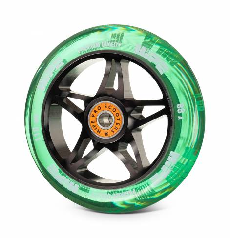 Колесо Колесо HIPE Star 110mm black/transparent green 