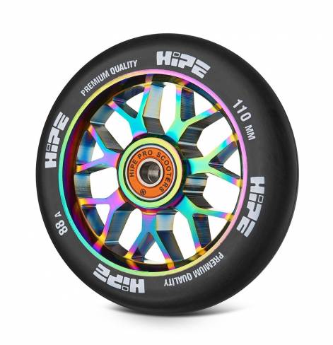 Колесо HIPE H3, 110*24 мм, неохром/черный 