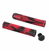 Грипсы Fox Pro L-160 красно-черные с барендами в комплекте