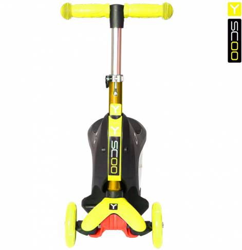 Каталка-самокат 3 в 1 Y-SCOO Mini Jump&Go со светящимися колесами 