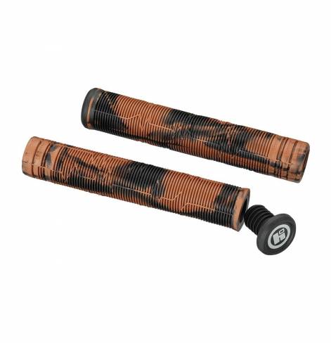 Грипсы HIPE H05 Duo черный/коричневый, 170 мм с барендами в комплекте