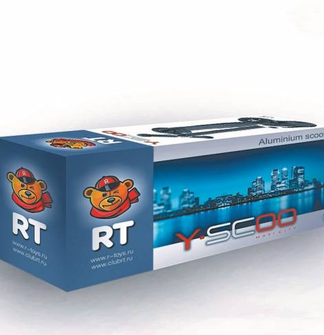 Самокат Y-SCOO MAXI CITY Simple Gagarin трансформер 