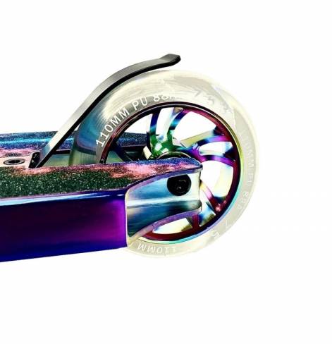 Трюковый самокат Z53 Predator Kast transparent-neo chrome 