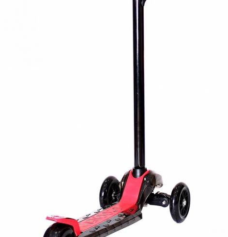 Самокат Y-SCOO MAXI Laser Show black/red  