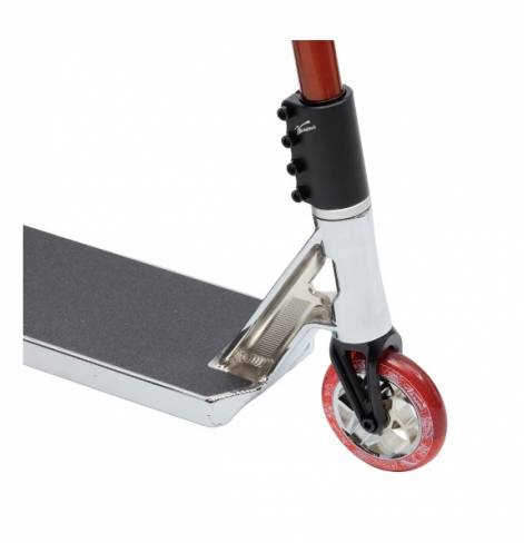 Трюковый самокат Комета Кратос хром красный 