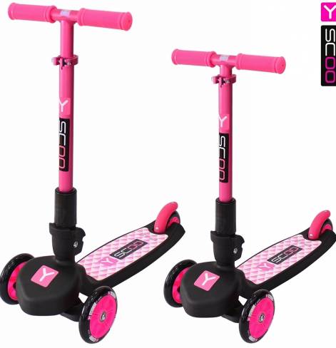 Трехколесный самокат Y-SCOO TRIO MAXI 120 pink 