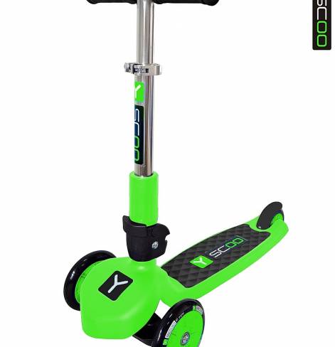 Трехколесный самокат Y-SCOO TRIO 120 NEON green 