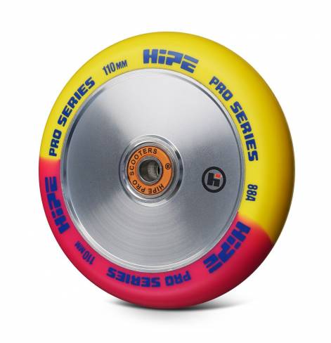 Колесо HIPE H21 110*24 мм, розовый/желтый 