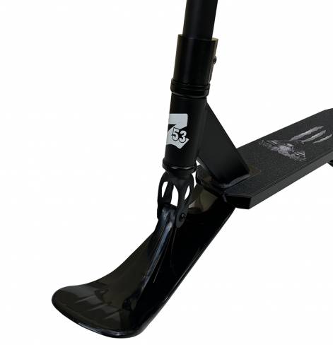 Трюковый самокат Z53 Predator 2 Wolf black с лыжами 