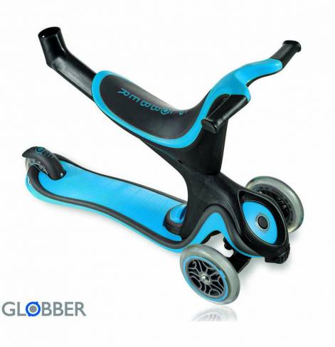 GLOBBER EVO 5 in 1 с 3 светящимися колесами Sky Blue 