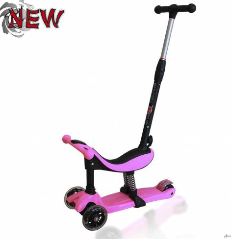 Самокат Explore TRIO с родительской ручкой 