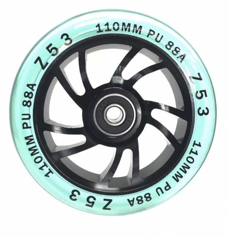 Колесо  Z53 110 мм Transparent Turquoise 