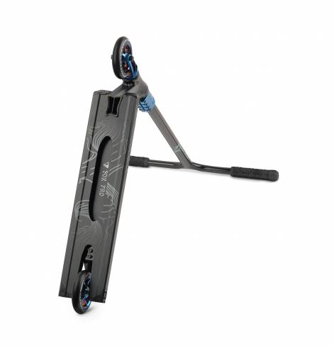 Трюковый самокат Fox V-tech 01 2022 black/neo-blue 