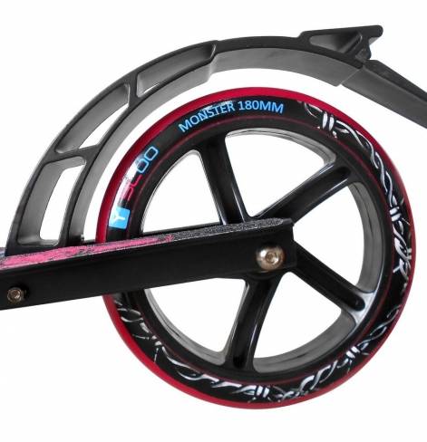 Самокат Y-SCOO MONSTER 230 с амортизатором blue/pink  