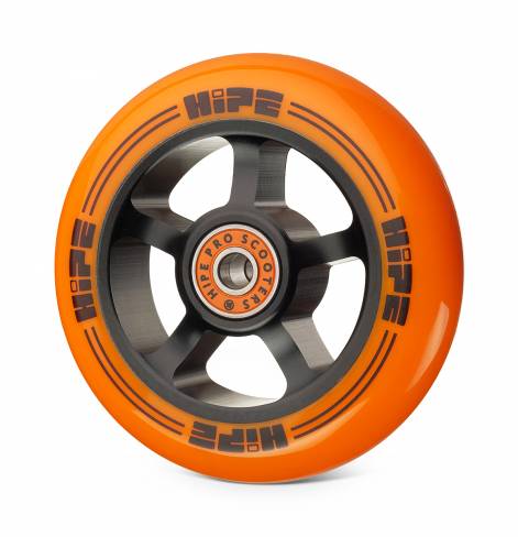 Колесо HIPE Н1 100mm black/orange 