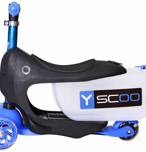 Каталка-самокат 3 в 1 Y-SCOO Mini Jump&Go со светящимися колесами 