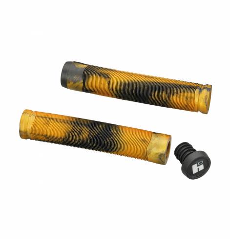 Грипсы HIPE H4 Duo 155 мм черный/золотой с барендами в комплекте