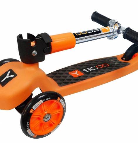Трехколесный самокат Y-SCOO TRIO 120 NEON orange 