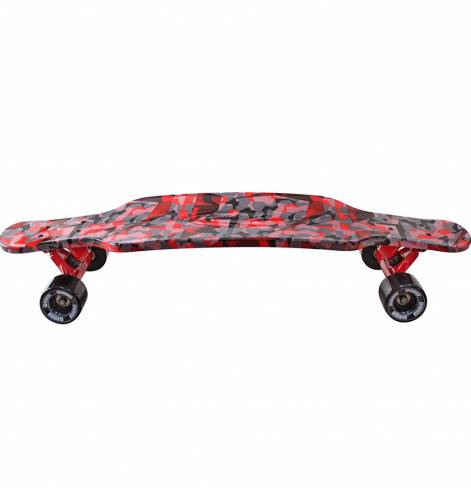 Y-SCOO Longboard Shark TIR 31" CHAOS RED/black 
