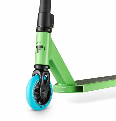 Трюковый самокат Fahrenheit F1 зелено-голубой 