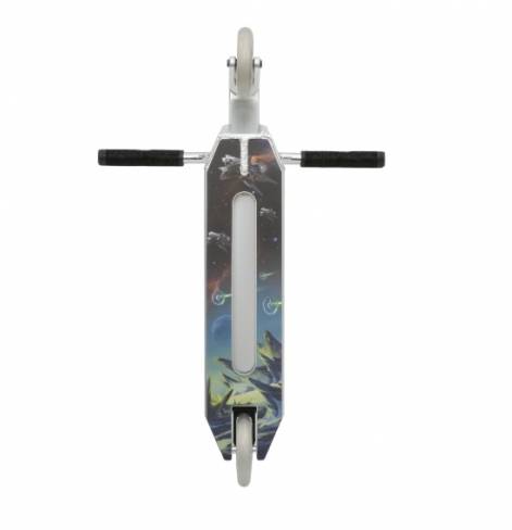 Трюковый самокат Комета Гелиос V2 серебро 